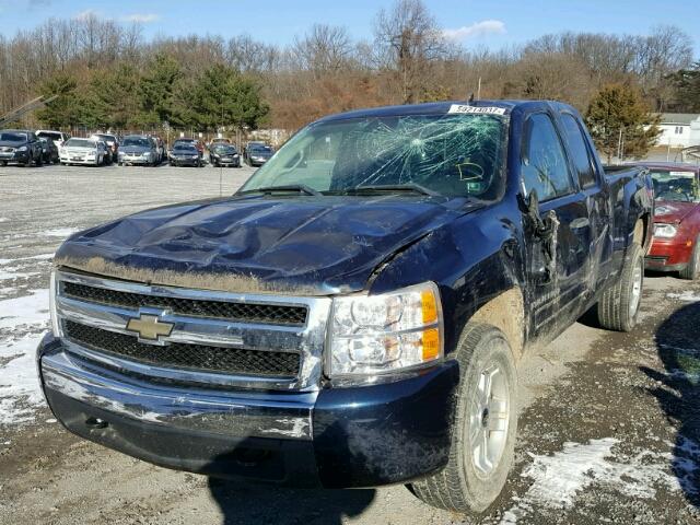 2GCEK19J081233877 - 2008 CHEVROLET SILVERADO BLUE photo 2