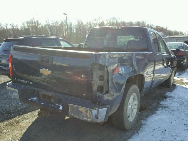 2GCEK19J081233877 - 2008 CHEVROLET SILVERADO BLUE photo 4