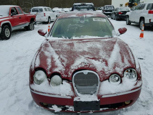 SAJWA01T45FN51215 - 2005 JAGUAR S-TYPE RED photo 9