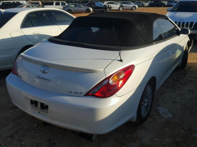 4T1FA38P14U037370 - 2004 TOYOTA CAMRY SOLA WHITE photo 4