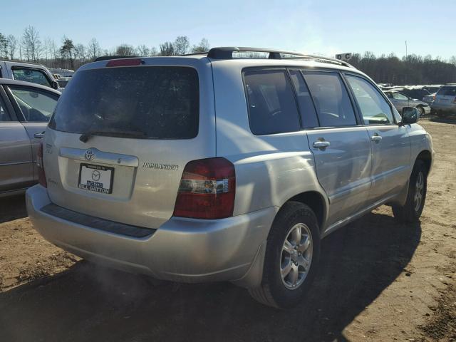 JTEEP21A860164346 - 2006 TOYOTA HIGHLANDER SILVER photo 4