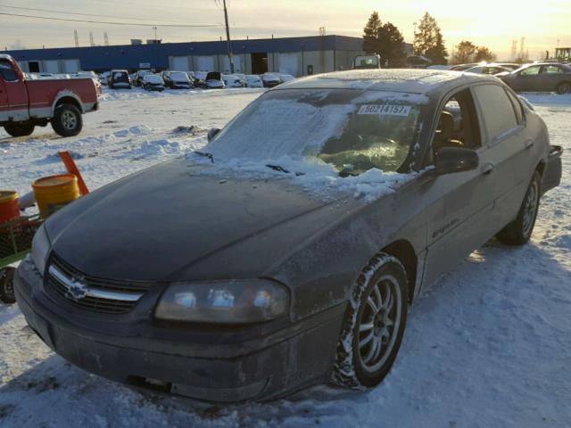 2G1WH55K029224333 - 2002 CHEVROLET IMPALA LS BLUE photo 2