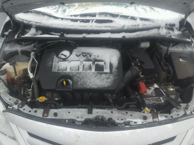 2T1BU4EE3CC857934 - 2012 TOYOTA COROLLA BA SILVER photo 7