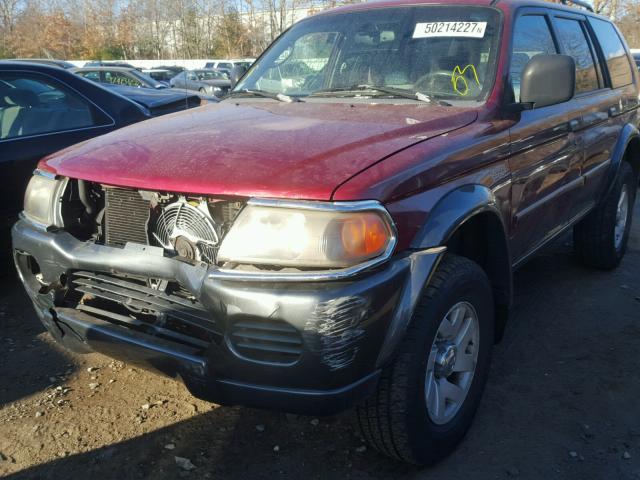 JA4MT31R52J044820 - 2002 MITSUBISHI MONTERO SP RED photo 9