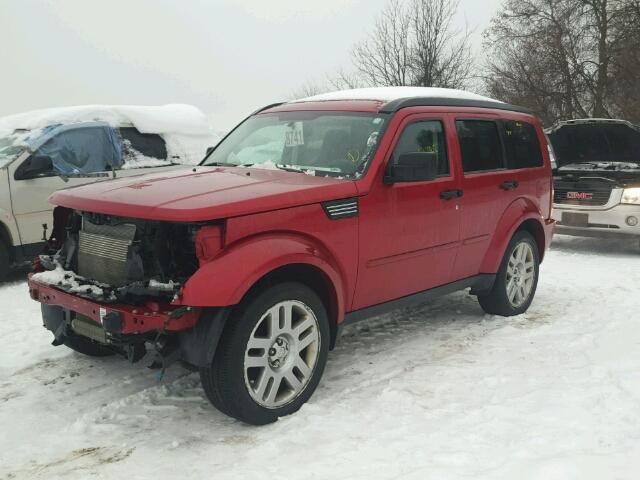 1D8GU28K48W274882 - 2008 DODGE NITRO SXT RED photo 2