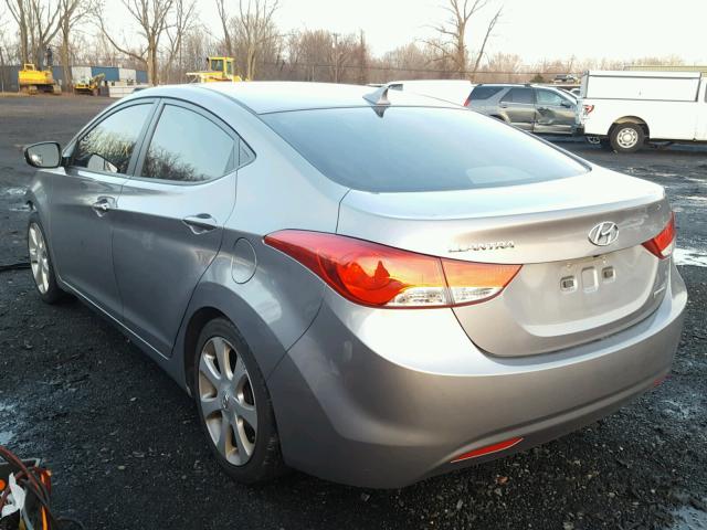 KMHDH4AE4CU197615 - 2012 HYUNDAI ELANTRA GL SILVER photo 3