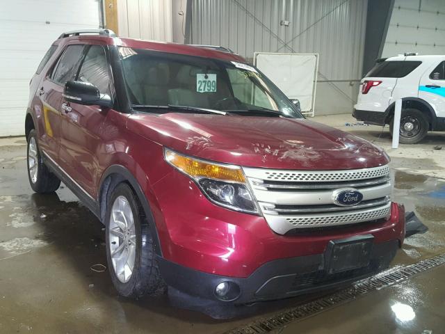 1FM5K8D81DGA35783 - 2013 FORD EXPLORER X RED photo 1