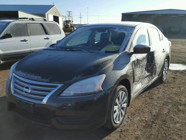 3N1AB7AP6FY285632 - 2015 NISSAN SENTRA S BLACK photo 2