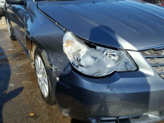 1C3LC46K87N522316 - 2007 CHRYSLER SEBRING GRAY photo 9