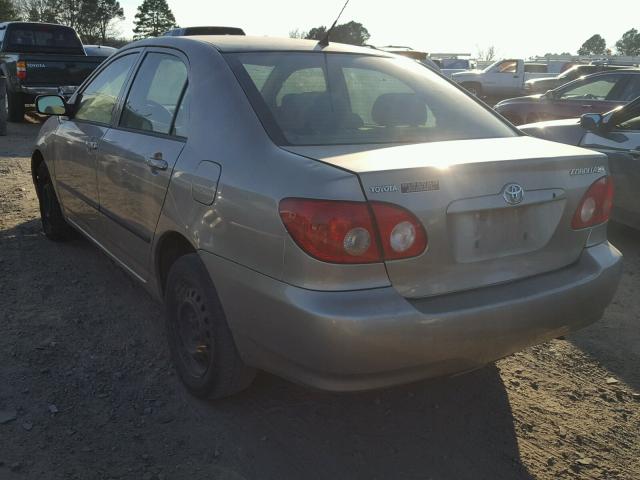 1NXBR32E96Z747487 - 2006 TOYOTA COROLLA CE TAN photo 3