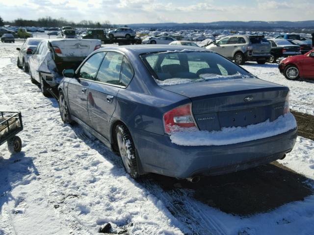 4S3BL626767220059 - 2006 SUBARU LEGACY 2.5 BLUE photo 3