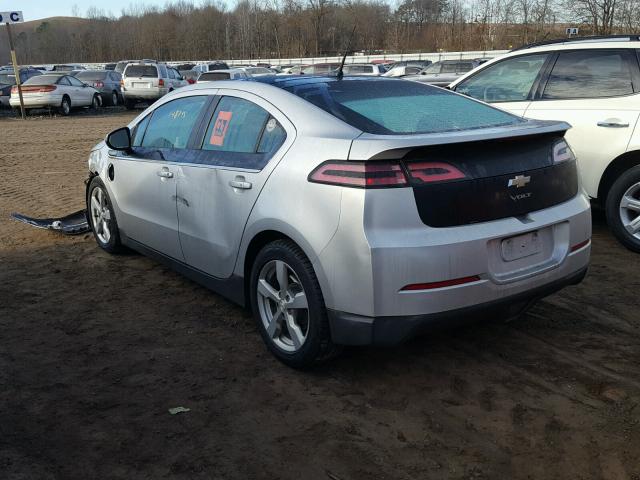 1G1RA6E49CU104592 - 2012 CHEVROLET VOLT SILVER photo 3