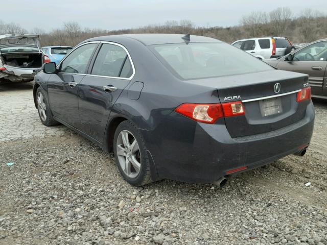 JH4CU2F68BC003186 - 2011 ACURA TSX CHARCOAL photo 3