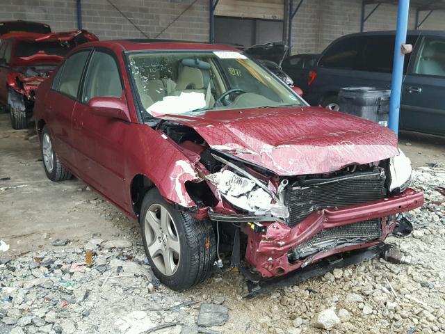 1HGES26754L016362 - 2004 HONDA CIVIC EX BURGUNDY photo 1