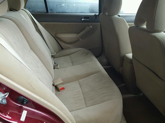 1HGES26754L016362 - 2004 HONDA CIVIC EX 勃艮第红 照片 6