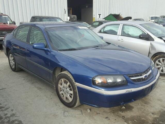 2G1WF52E249191648 - 2004 CHEVROLET IMPALA BLUE photo 1