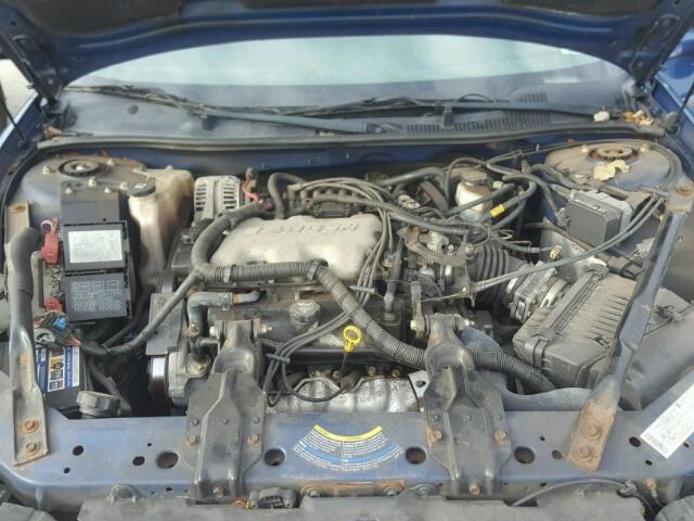 2G1WF52E249191648 - 2004 CHEVROLET IMPALA BLUE photo 7