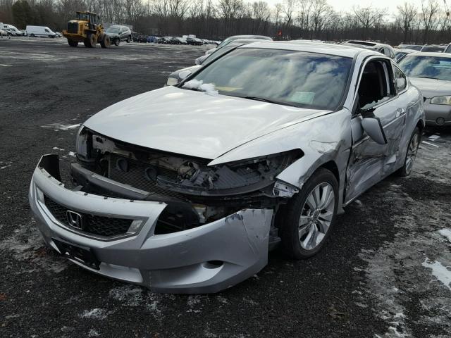 1HGCS12719A004820 - 2009 HONDA ACCORD EX SILVER photo 2