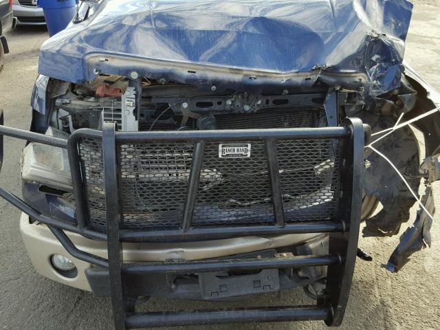 1FTFW1EV9AFD38806 - 2010 FORD F150 SUPER BLUE photo 7