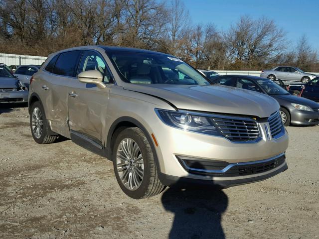 2LMPJ8LR1HBL24119 - 2017 LINCOLN MKX RESERV BEIGE photo 1