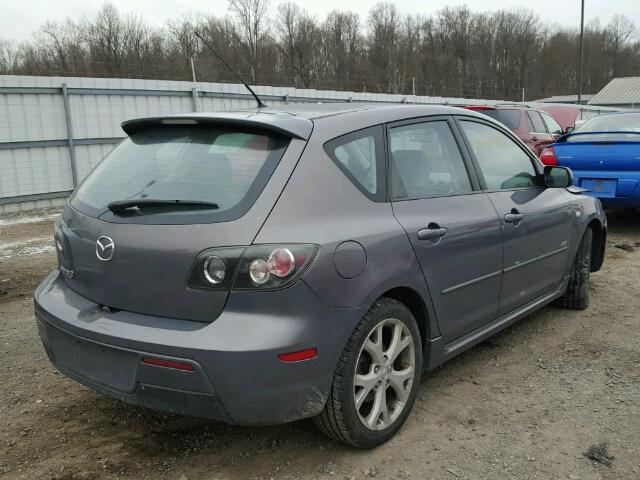 JM1BK343171700302 - 2007 MAZDA 3 HATCHBAC GRAY photo 4