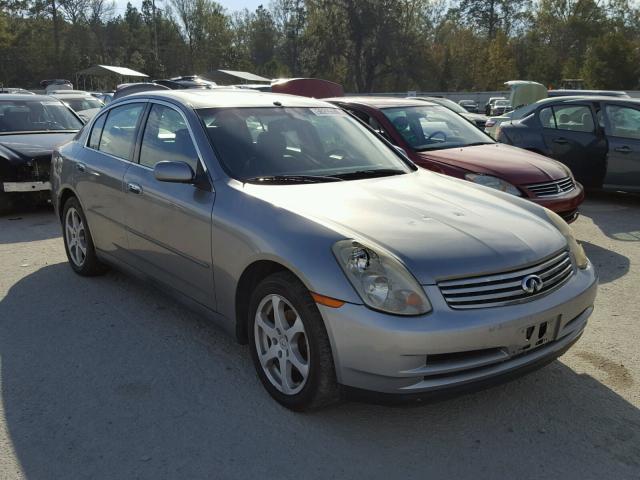 JNKCV51FX4M706128 - 2004 INFINITI G35 SILVER photo 1