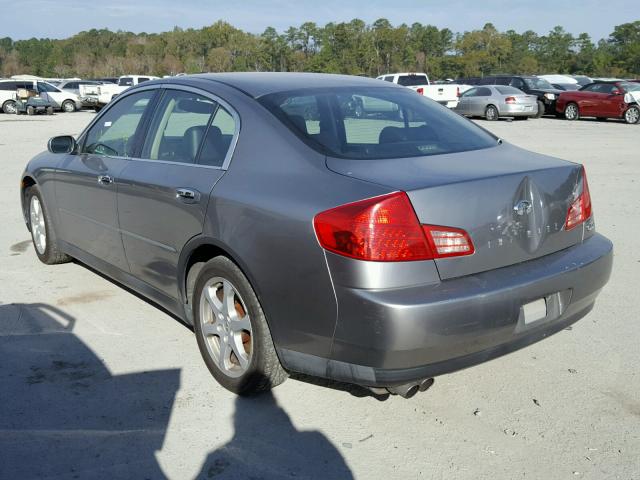 JNKCV51FX4M706128 - 2004 INFINITI G35 SILVER photo 3