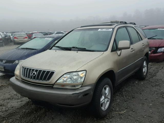 JTJGF10U810109388 - 2001 LEXUS RX 300 GOLD photo 2