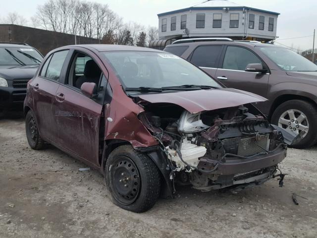 JTDKT903495238948 - 2009 TOYOTA YARIS MAROON photo 1