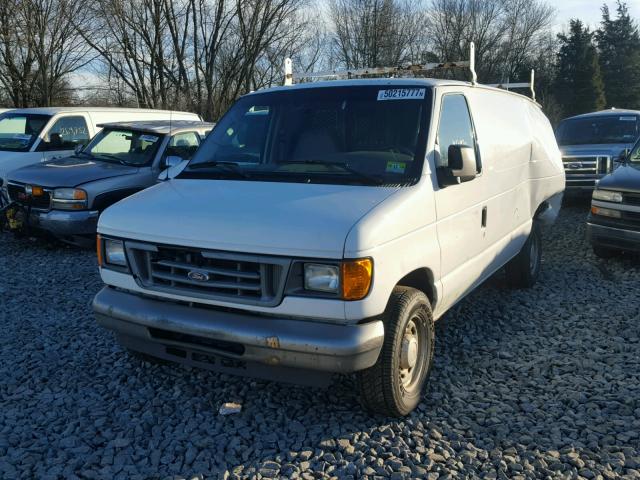 1FTRE14L96DA84131 - 2006 FORD ECONOLINE WHITE photo 2