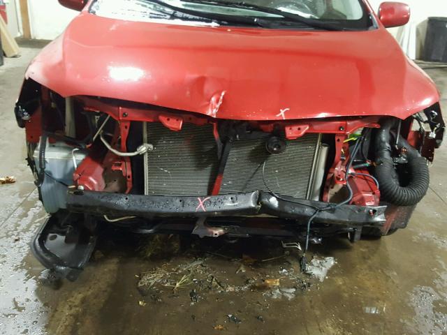 1NXBU4EE0AZ283322 - 2010 TOYOTA COROLLA BA RED photo 9