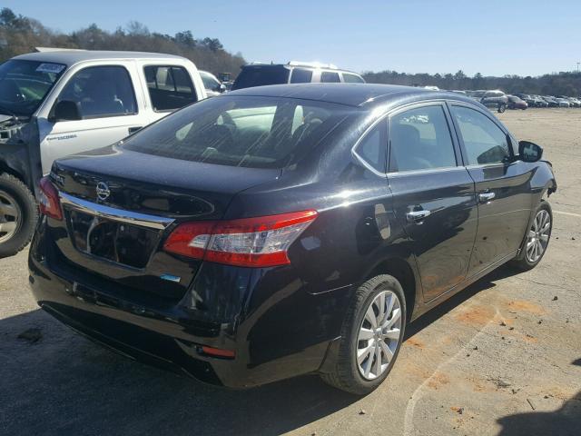 3N1AB7AP3DL765752 - 2013 NISSAN SENTRA S BLACK photo 4