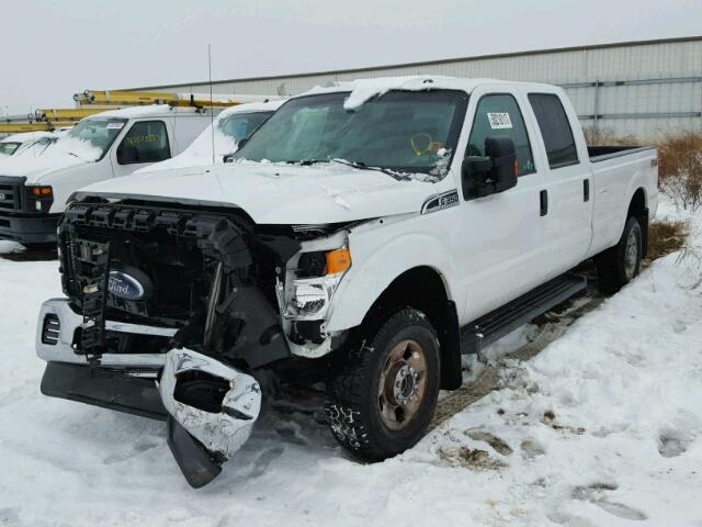 1FT8W3B64FEB98694 - 2015 FORD F350 SUPER WHITE photo 2