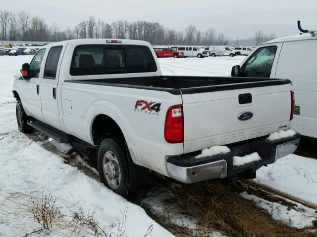 1FT8W3B64FEB98694 - 2015 FORD F350 SUPER WHITE photo 3