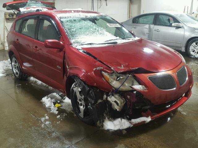 5Y2SL63895Z428673 - 2005 PONTIAC VIBE RED photo 1