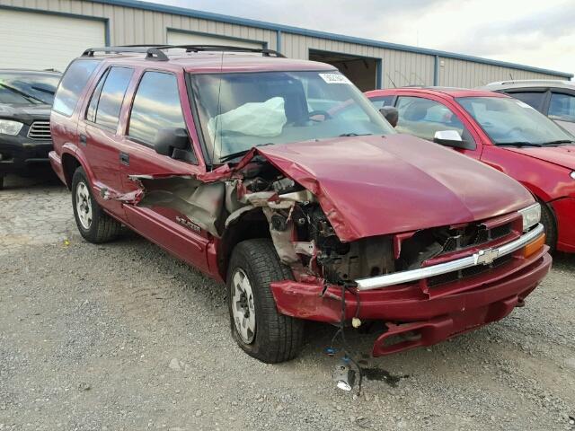 1GNDT13W72K179067 - 2002 CHEVROLET BLAZER MAROON photo 1