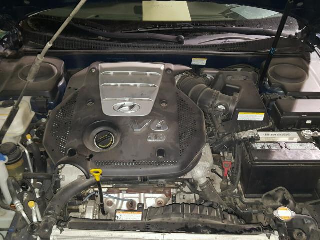 KMHFC46F66A070573 - 2006 HYUNDAI AZERA SE BLUE photo 7