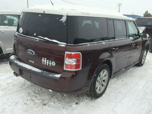 2FMDK51C79BA36583 - 2009 FORD FLEX SE BURGUNDY photo 4