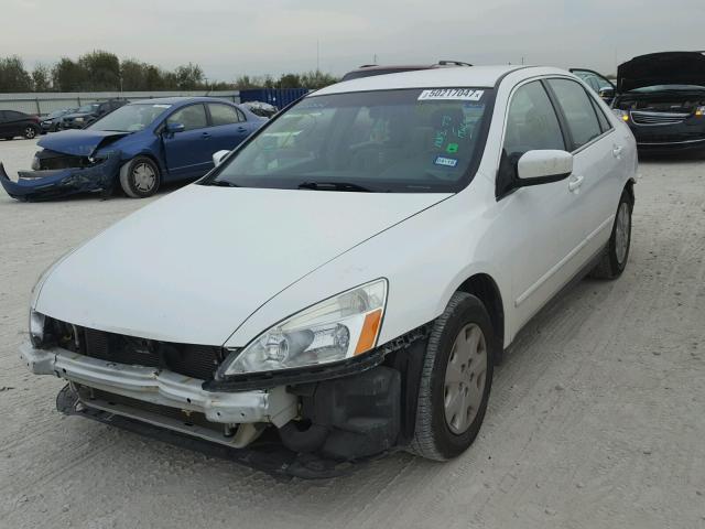 3HGCM56354G711891 - 2004 HONDA ACCORD LX WHITE photo 2