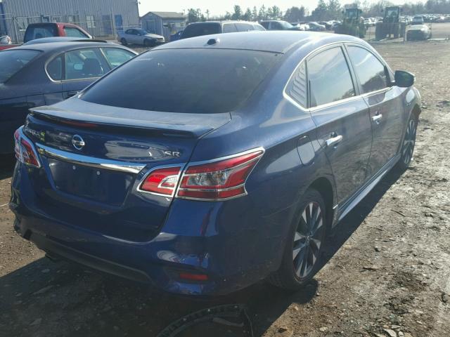 3N1AB7AP5GY225553 - 2016 NISSAN SENTRA S BLUE photo 4