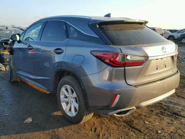 2T2BZMCA6HC082095 - 2017 LEXUS RX 350 GRAY photo 3