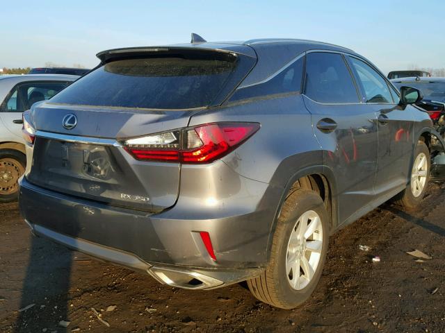 2T2BZMCA6HC082095 - 2017 LEXUS RX 350 GRAY photo 4