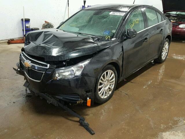 1G1PH5SB3E7451174 - 2014 CHEVROLET CRUZE ECO BLACK photo 2