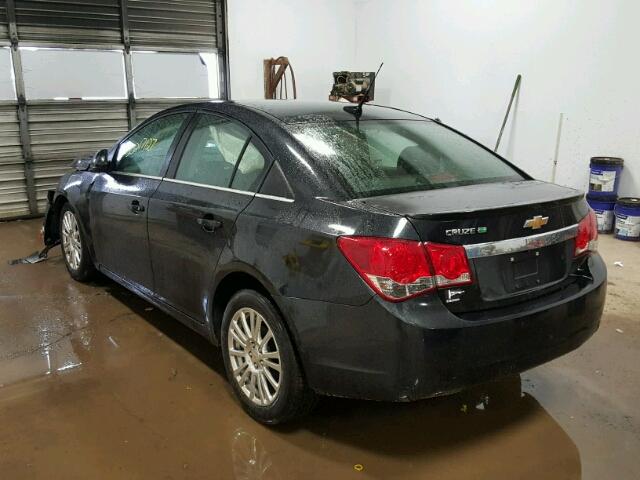 1G1PH5SB3E7451174 - 2014 CHEVROLET CRUZE ECO BLACK photo 3