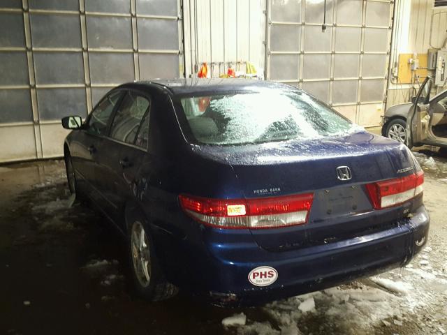 1HGCM55683A110094 - 2003 HONDA ACCORD EX BLUE photo 3