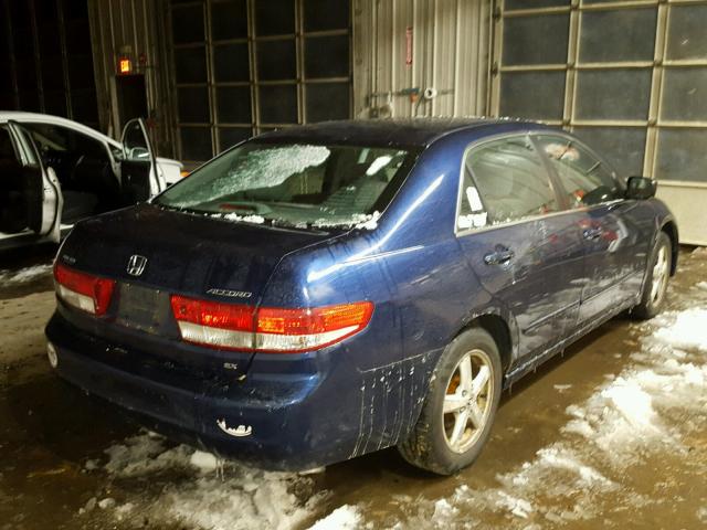 1HGCM55683A110094 - 2003 HONDA ACCORD EX BLUE photo 4