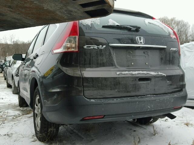 5J6RM4H30EL043478 - 2014 HONDA CR-V LX BLACK photo 3