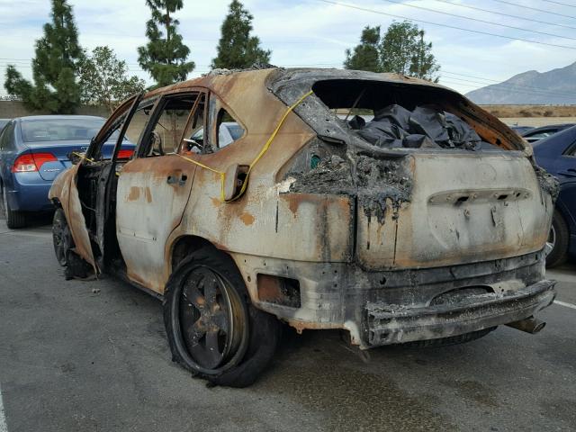 JTJGA31U240029615 - 2004 LEXUS RX 330 BURN photo 3