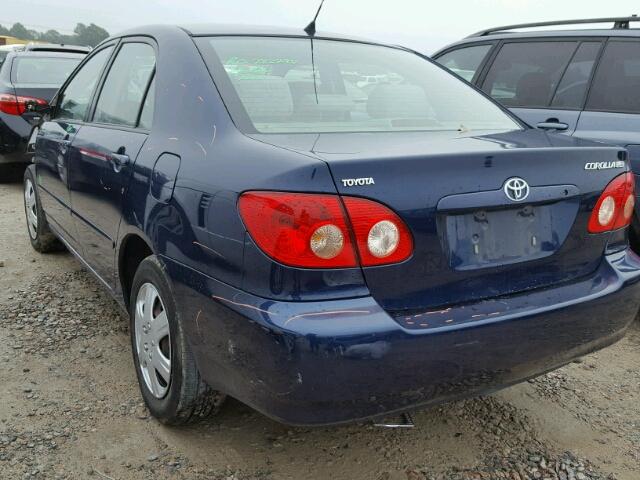 2T1BR32E46C617117 - 2006 TOYOTA COROLLA CE BLUE photo 3