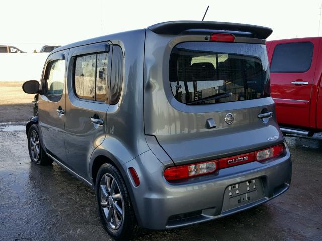 JN8AZ2KR8BT205914 - 2011 NISSAN CUBE BASE CHARCOAL photo 3